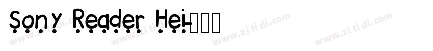 Sony Reader Hei字体转换